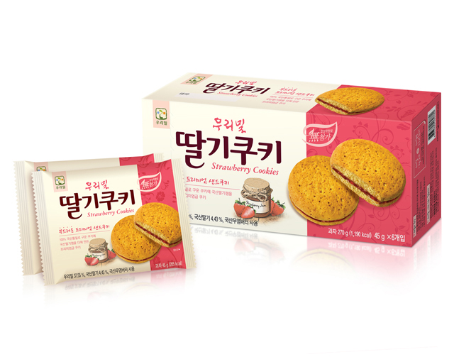우리밀 딸기쿠키