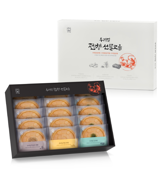 우리밀 전병 선물모음 포장디자인